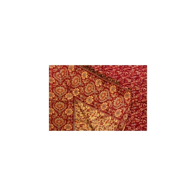 Couverture Châle Ethnic rouge Couverture Châle Ethnic rouge