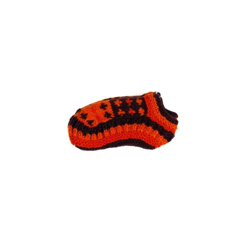 Chaussons de nuit orange et marron Chaussons de nuit orange et marron