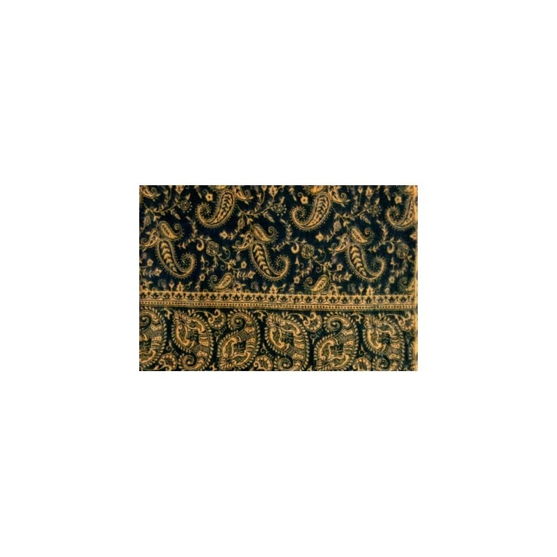 Châle couverture vert et beige Châle couverture vert et beige