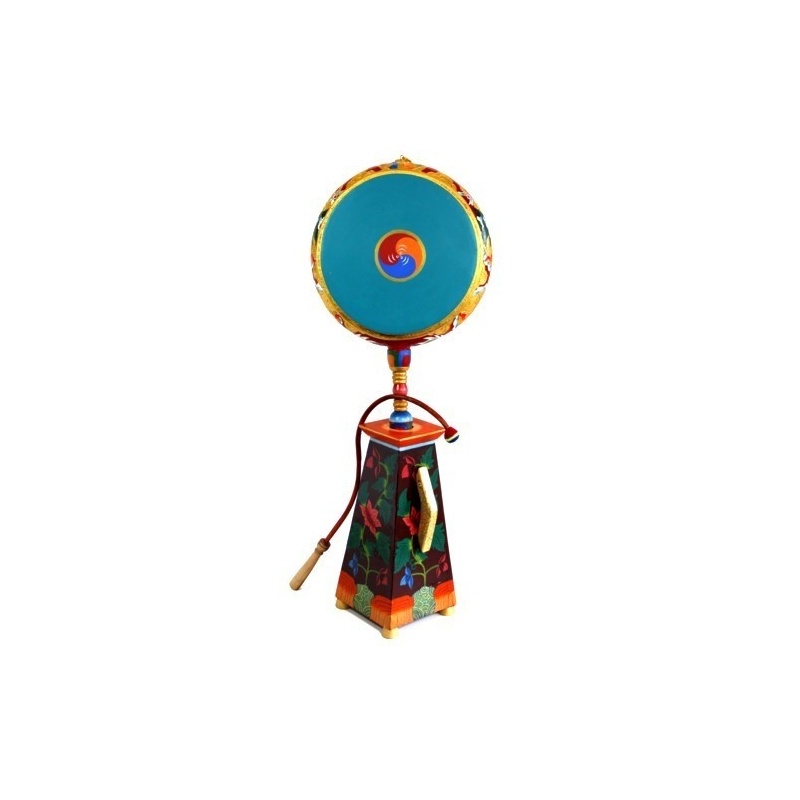 Tambour de monastère bouddhiste tibétain Tambour de monastère bouddhiste tibétain