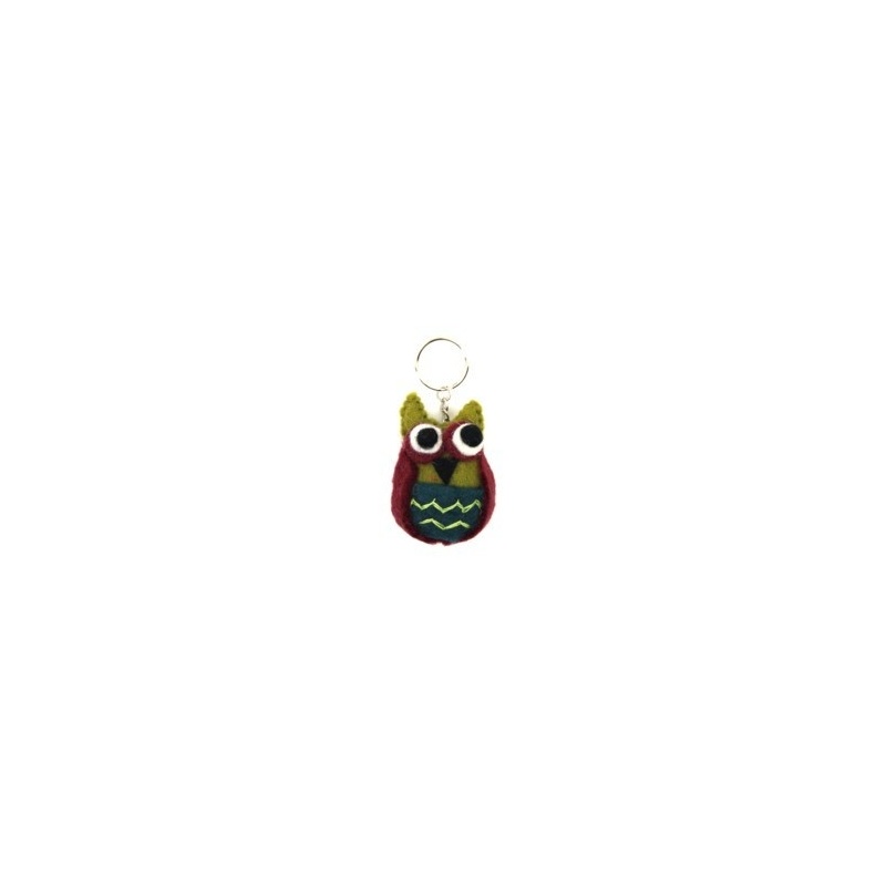 Porte-clés Hibou vert Porte-clés Hibou vert