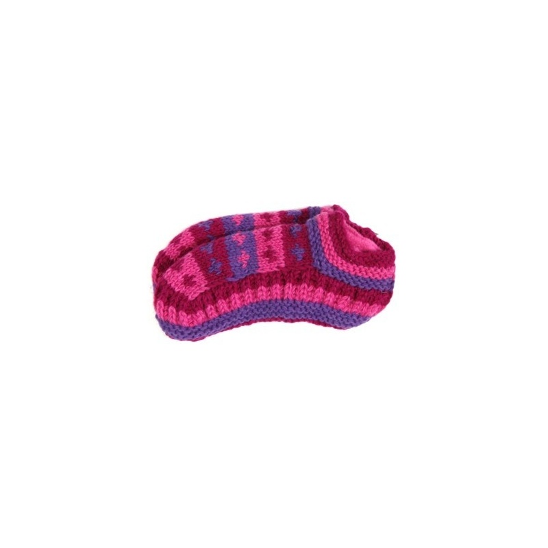 Chaussons de nuit en laine fuchsia 38 - 40 Chaussons de nuit en laine fuchsia 38 - 40