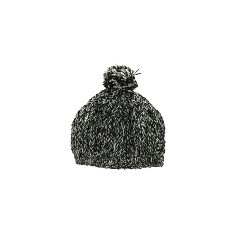 Bonnet mode rouge noir et gris chiné Bonnet mode rouge noir et gris chiné