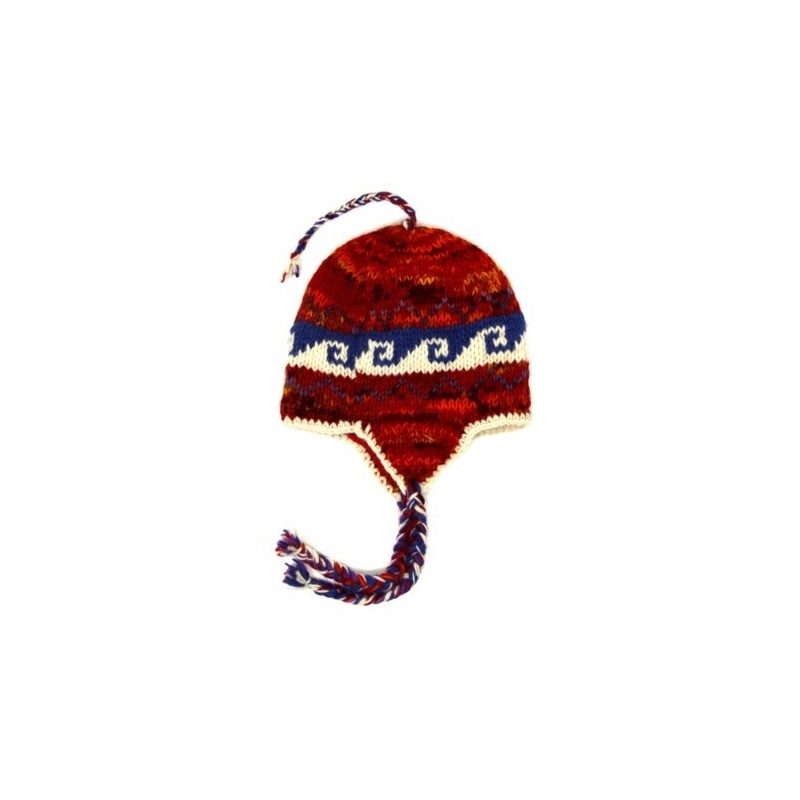 Bonnet cache-oreilles enfants rouge Bonnet cache-oreilles enfants rouge