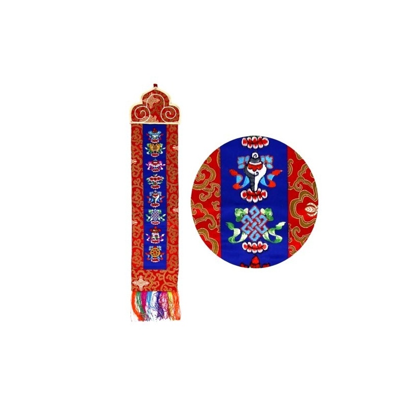Bannière tibétaine signes porte-bonheur Bannière tibétaine signes porte-bonheur