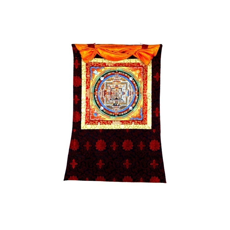 Tangka Mandala du Kalachakra et or Tangka Mandala du Kalachakra et or