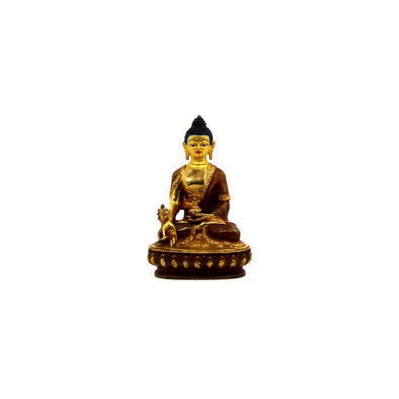 Statue du Bouddha de la Médecine demi-or Statue du Bouddha de la Médecine demi-or