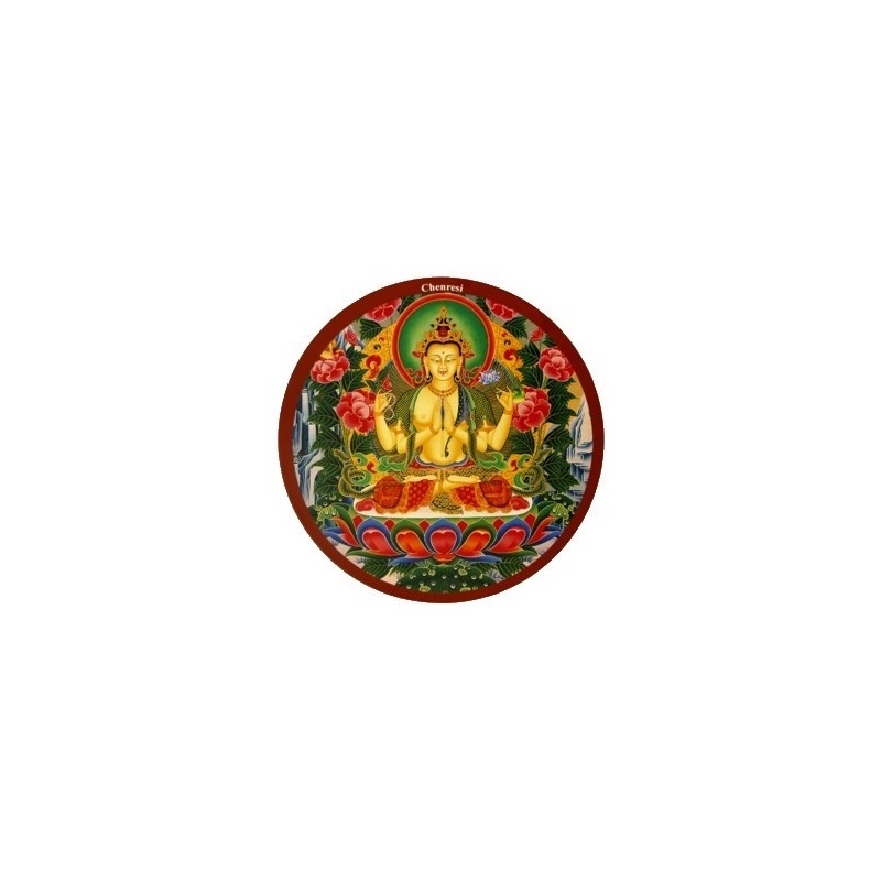 Tapis de souris Bouddha Chenrezi Tapis de souris Bouddha Chenrezi