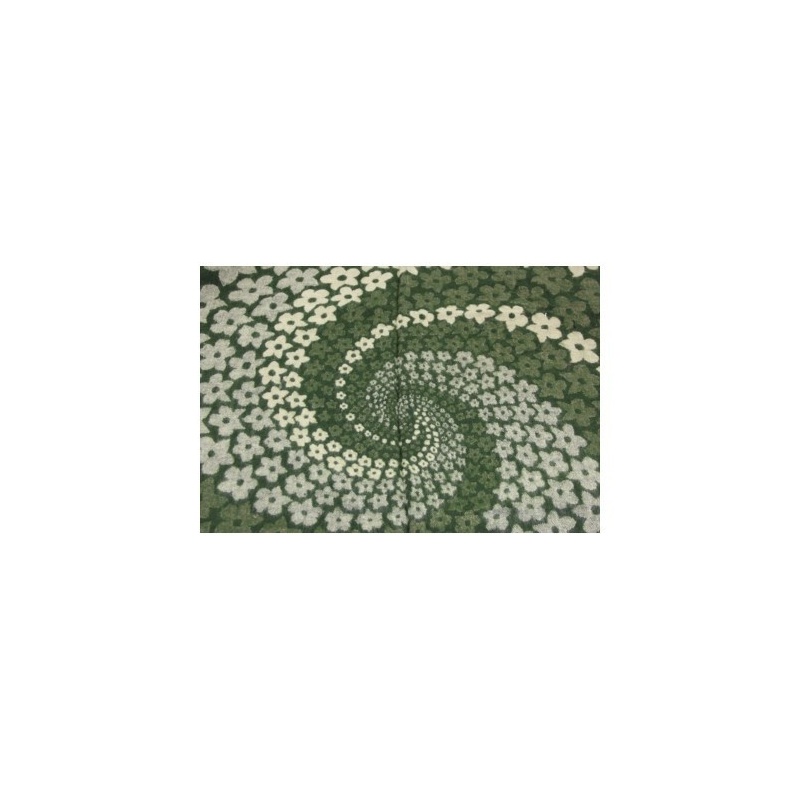 Couverture Châle spirale vert Couverture Châle spirale vert