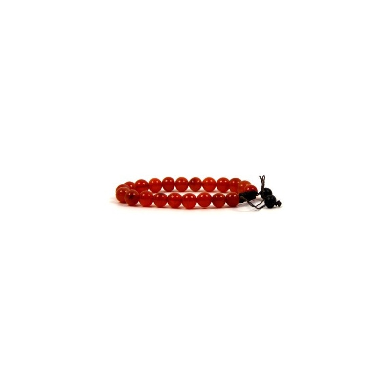 Bracelet mala en pierre cornaline Bracelet mala en pierre cornaline
