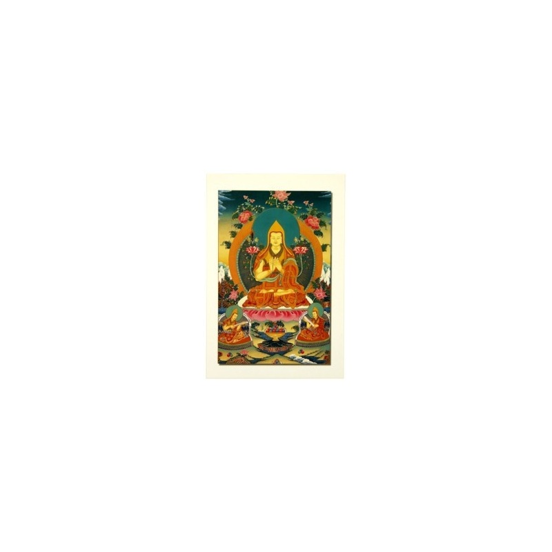 Carte postale de Tsong Khapa Carte postale de Tsong Khapa