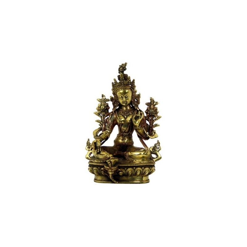 Statue de Tara Verte Bodhisattva Féminin Statue de Tara Verte Bodhisattva Féminin
