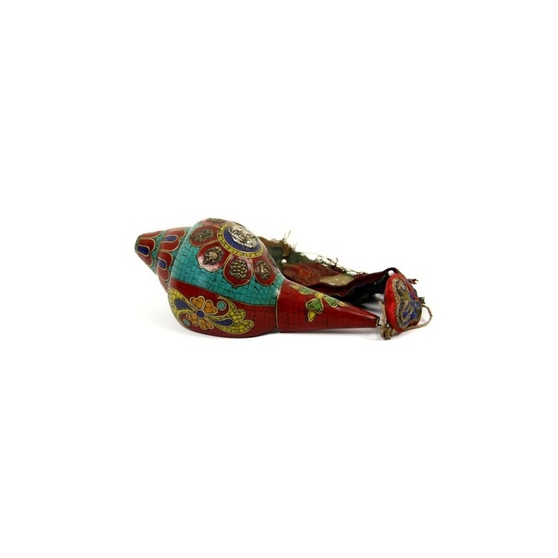 Conque Tibétaine coquillage porte-bonheur Conque Tibétaine coquillage porte-bonheur
