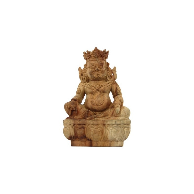 Statue de Dzambhala - Jambhala en bois Statue de Dzambhala - Jambhala en bois