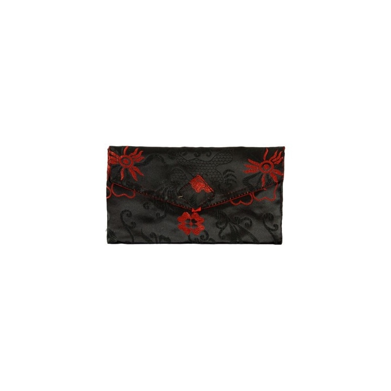 Pochette Etui Noir Soie Tibétaine S Pochette Etui Noir Soie Tibétaine S