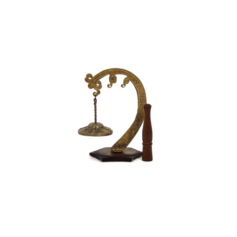Cymbale Tibétaine Ting-sha sur socle Cymbale Tibétaine Ting-sha sur socle
