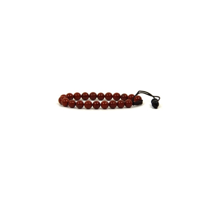 Bracelet mala en pierre de jaspe rouge Bracelet mala en pierre de jaspe rouge