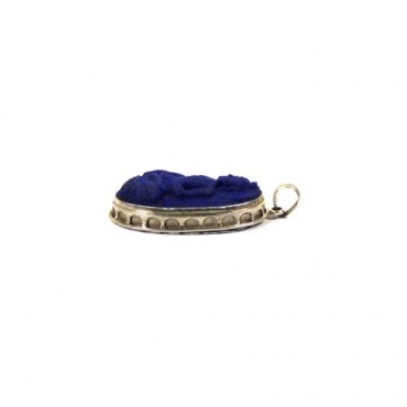 Pendentif en Lapis Lazuli du Bouddha de Médecine