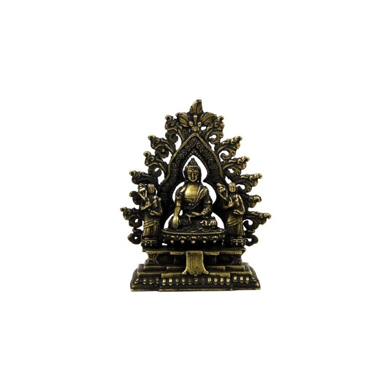 Statue de Bouddha entouré de ses 2 premiers disciples Statue de Bouddha entouré de ses 2 premiers disciples