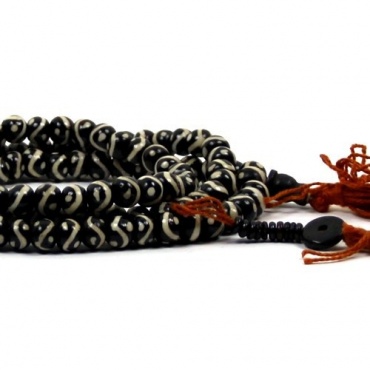 Collier mala bouddhiste de 108 perles et compteurs