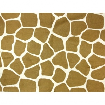 Tapis brodé Népal - graphique tacheté savane 