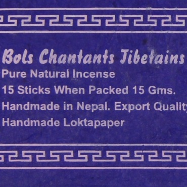 Encens Musc Bols Chantants Tibétains - bleu-violet