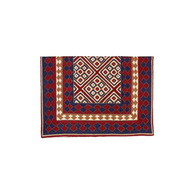 Tapis brodé Népal original et lumineux 120 x 180cm Tapis brodé Népal original et lumineux 120 x 180cm