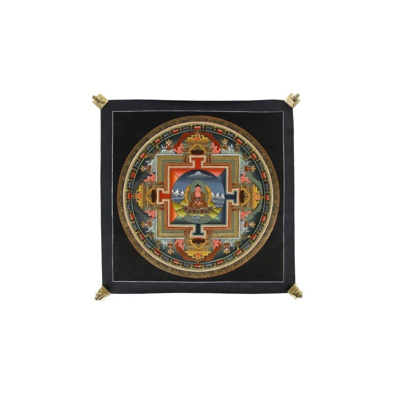 Tangka Amitabha avec Or et sans tissu Tangka Amitabha avec Or et sans tissu