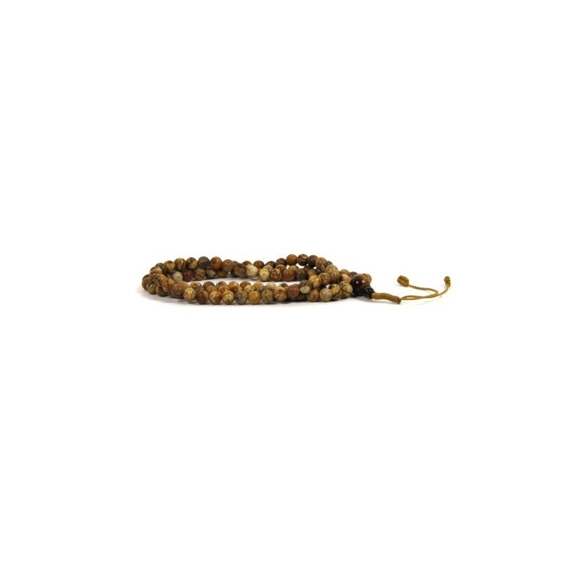 Mala Collier en pierre de Jaspe des Prairies Mala Collier en pierre de Jaspe des Prairies