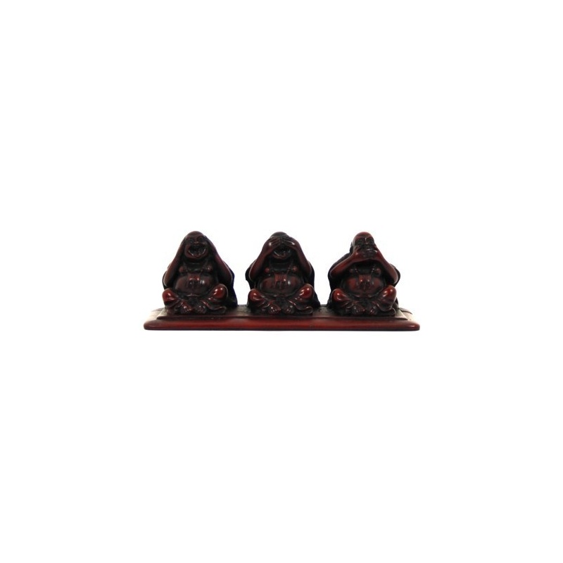 Statuette de 3 bouddhas rieurs Dire - Voir - Entendre Statuette de 3 bouddhas rieurs Dire - Voir - Entendre