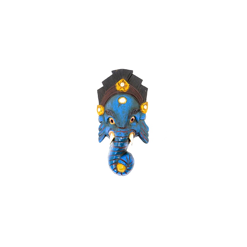 petit masque de ganesh l'éléphant bleu petit masque de ganesh l'éléphant bleu