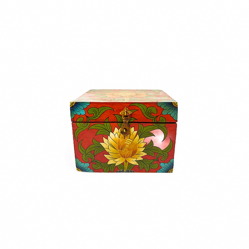 coffret carré en bois peint coffret carré en bois peint