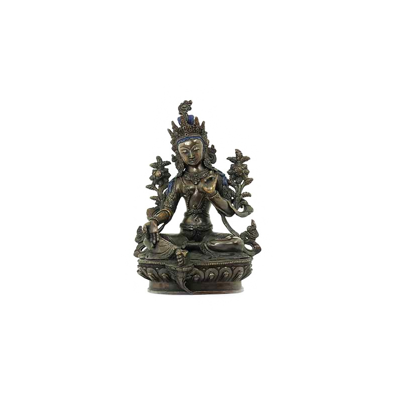 statue de tara verte foncée statue de tara verte foncée
