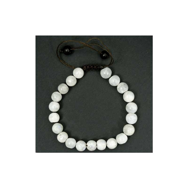 bracelet mala pierre de lune blanche opaque bracelet mala pierre de lune blanche opaque
