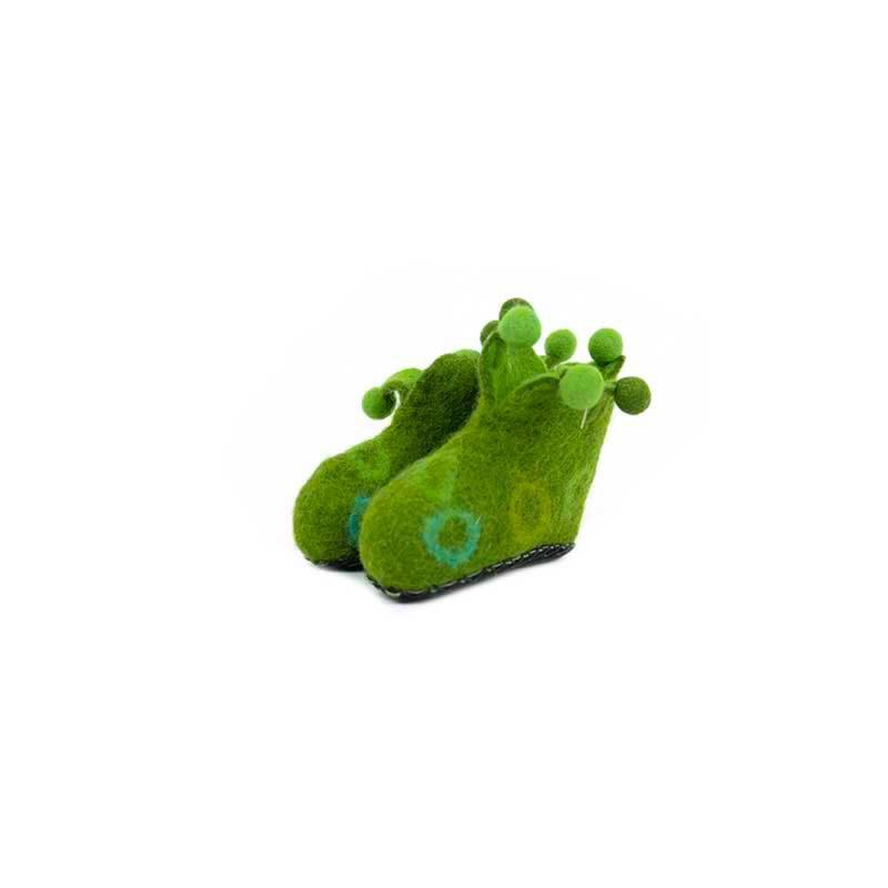 chausson en laine verte pour petit enfant bébé chausson en laine verte pour petit enfant bébé