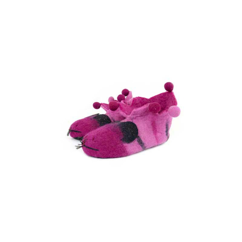 pantoufles animaux en laine bouillie rose taille 36 pantoufles animaux en laine bouillie rose taille 36
