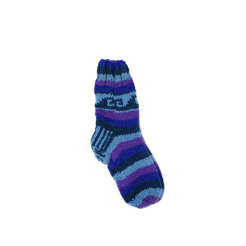 chaussettes en laine tricotées main vert sapin bleu violet chaussettes en laine tricotées main vert sapin bleu violet