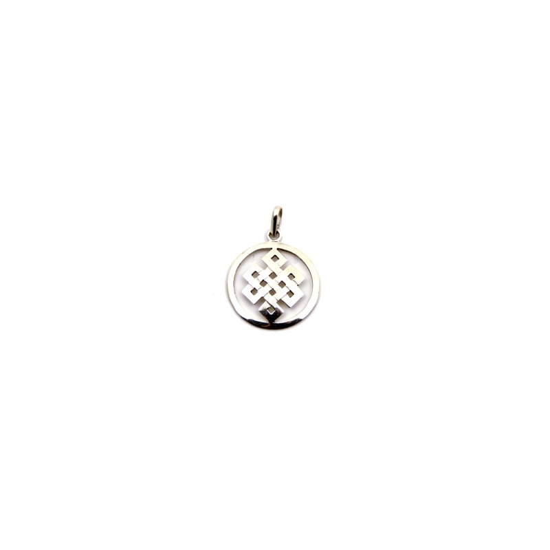 pendentif noeud sans fin en argent pendentif noeud sans fin en argent