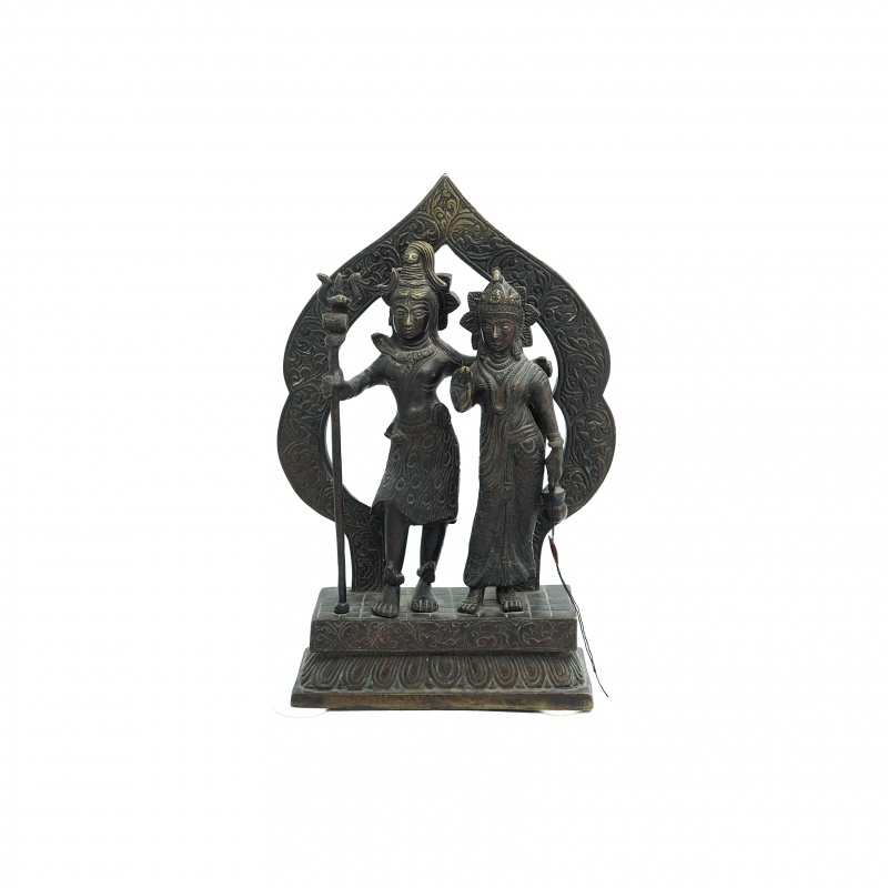 Statue de Shiva et Parvati en métal Statue de Shiva et Parvati en métal
