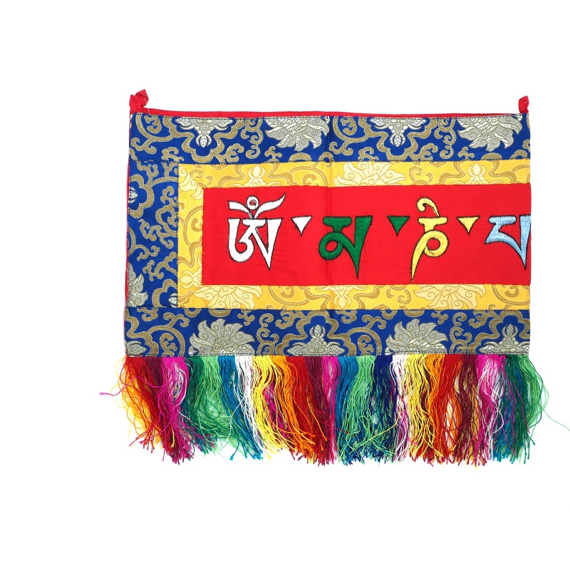 Broderie tibétaine tashi holy mantra Broderie tibétaine tashi holy mantra