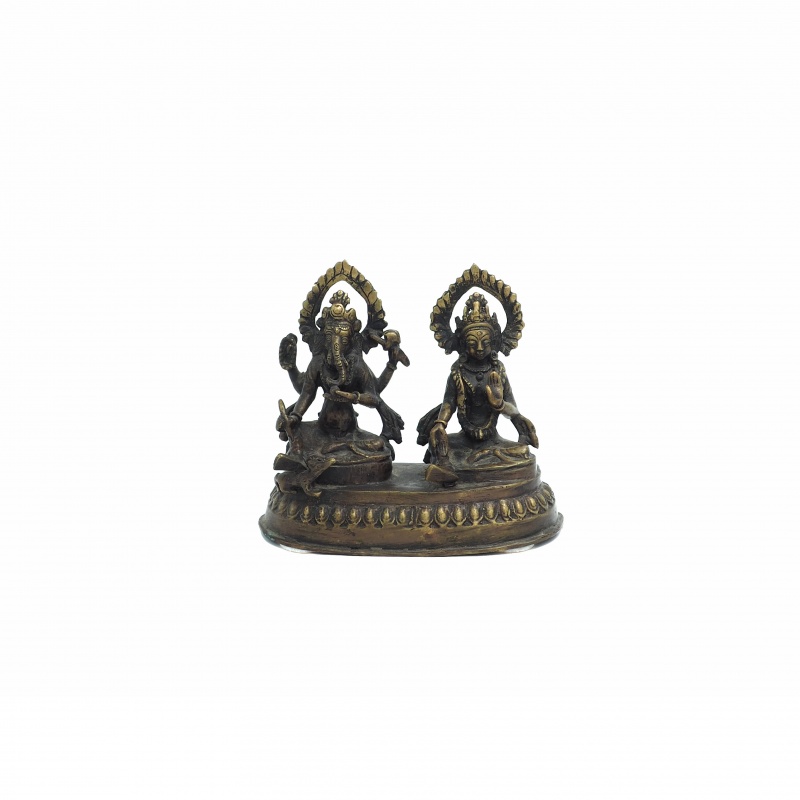 Statue de Ganesh et Parvati Statue de Ganesh et Parvati