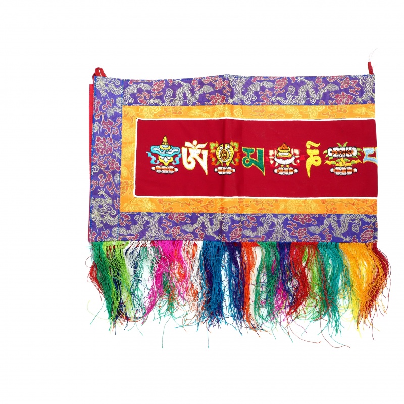 broderie bouddhiste tibétaine porte-bonheur protection et Mantra broderie bouddhiste tibétaine porte-bonheur protection et Mantra
