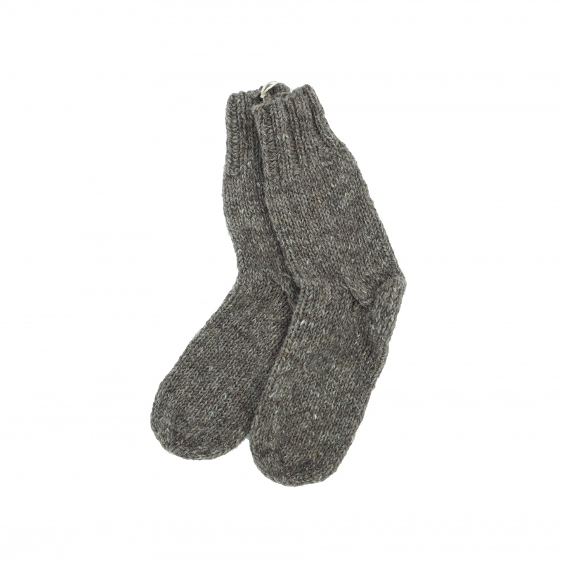 Chaussettes gris brun chiné 38 - 40 Chaussettes gris brun chiné 38 - 40