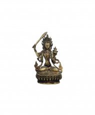 Statue antique de Manjushree en métal