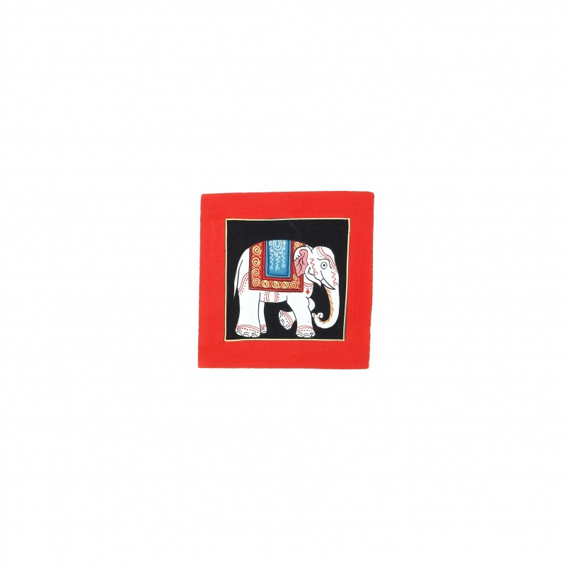 Petite Peinture Tangka éléphant blanc Petite Peinture Tangka éléphant blanc
