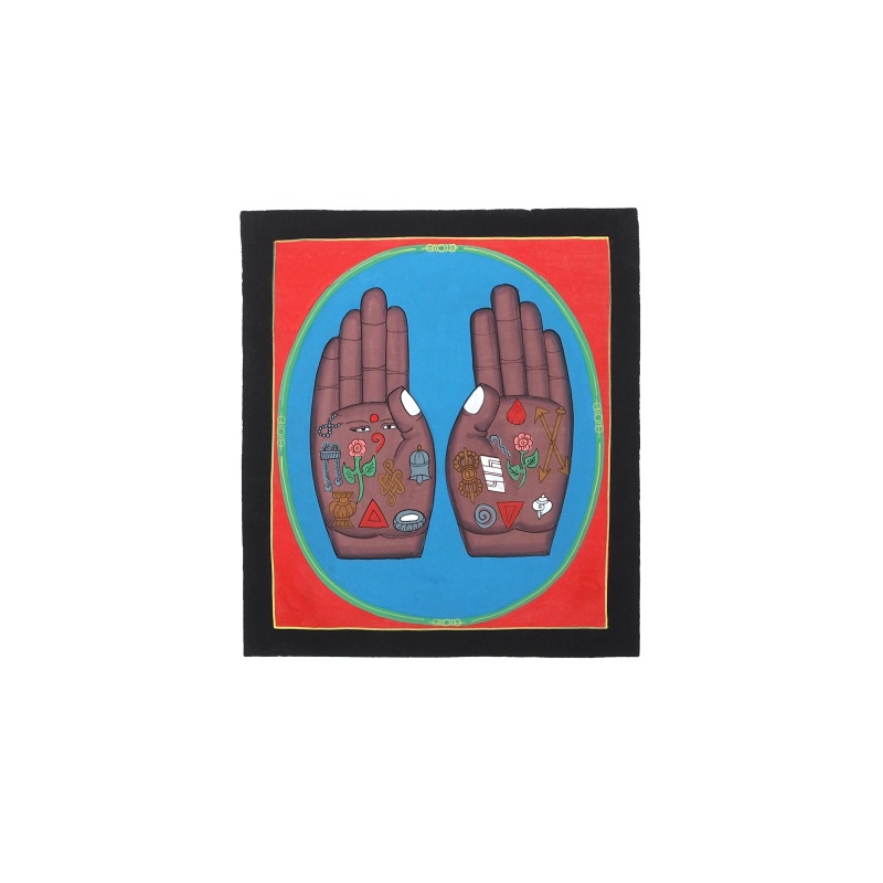 Peinture mains porte-bonheur et abondance Peinture mains porte-bonheur et abondance