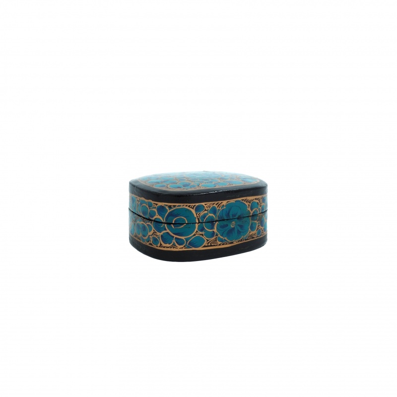 Boîte à bijoux bleu fleurie Boîte à bijoux bleu fleurie