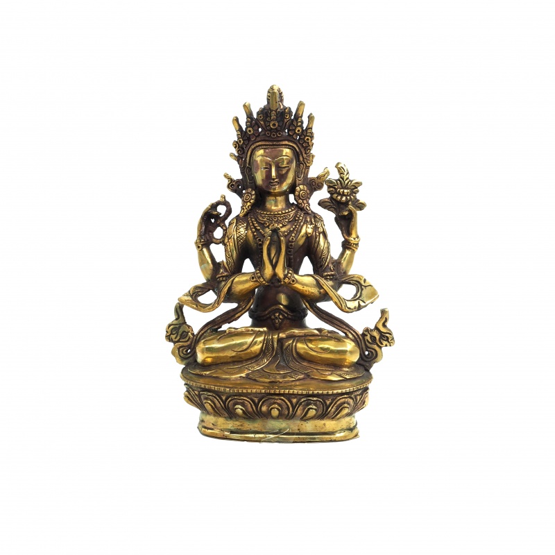 Statue du Bouddha de la Compassion Chenrezig Statue du Bouddha de la Compassion Chenrezig