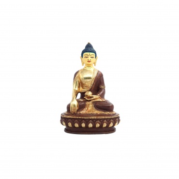 Statue Bouddha Sakia demi or