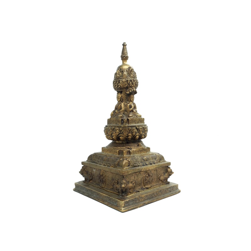 Grand Stupa en laiton Grand Stupa en laiton